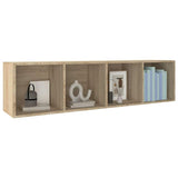 Book Cabinet/TV Cabinet Sonoma Oak 36x30x143 cm Engineered Wood 800147