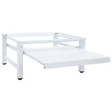 Washing Machine Pedestal with Pull-out Shelf White 4009873