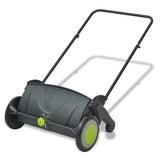 Lawn Sweeper Black and Green PP body Medium Height-Adjustable 142355