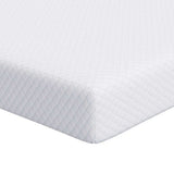 Mattress Topper White 90 x 200 x 10 cm Jaquard Fabric 4106245