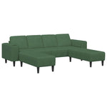 Fabric Sofa with Cushion Dark Green Corduroy fabric 3335136
