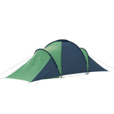 Camping Tent 6 Persons Blue and Green 93184