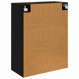 Wall Mounted Cabinet Black Oak 69.5 x 34 x 90 cm 882752