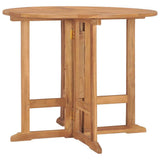 Folding Garden Dining Table 90x75 cm Solid Teak Wood 315446