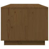 Coffee Table Honey Brown 100x50x41 cm Solid Wood Pine 818273