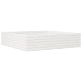 Garden Planter White 100x100x23 cm Solid Wood Pine 847209