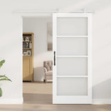 Sliding Door Manual ORKDAL White 86 x 198.5 cm Wood and metal 3332060