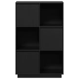 Highboard Black Solid pine wood Medium Reversible Highboard 814368