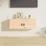 ZNTS Wall Cabinet 80x30x30 cm Solid Wood Pine 818375