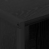 Book Cabinet Black Oak 99.5 x 30 x 108.5 cm Engineered Wood 886522
