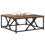 Coffee Table Old Wood 70 x 70 x 30 cm Engineered Wood 882772