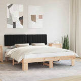 Bed Frame with Upholstered Headboard Black 180 x 200 cm 3398101