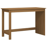 Desk Cabinet Set 2 pcs Honey Brown Solid Pine Wood 3438770