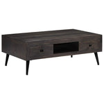 ZNTS Coffee Table Solid Mango Wood 100x60x35 cm 245913