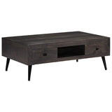 ZNTS Coffee Table Solid Mango Wood 100x60x35 cm 245913