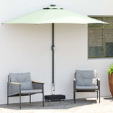 313667 Umbrella Base Black 45x25x8 cm Granite