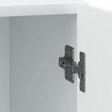 Bedside Cabinet White 43 x 34.5 x 50 cm Engineered Wood 894105