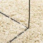 ZNTS Shaggy Rug PAMPLONA High Pile Modern Gold Ø 200 cm 375357