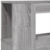 LED Headboard Grey Sonoma 160x18.5x103.5 cm Engineered Wood 837356