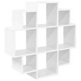 Wall Shelf White 90 x 25 x 90 cm Engineered Wood 8012172