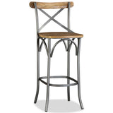 244593 Bar Stool Solid Mango Wood