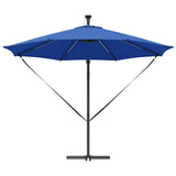 Umbrella 294 x 294 x 248 cm Polyester and Aluminium Azurblau 42003388