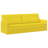 Sofa Set 2 pcs Light Yellow Fabric 3433185
