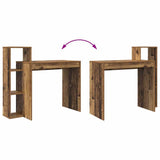 Desk with Shelf Old Wood 100 x 40 x 90 cm Engineered Wood 869320