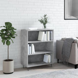 Bookcase Concrete Grey 69.5x32.5x90 cm Engineered Wood 828360