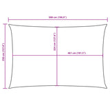 Sunshade Sail Oxford Fabric Rectangular 3.5x5 m Cream 135215