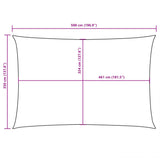 Sunshade Sail Oxford Fabric Rectangular 3.5x5 m Cream 135215