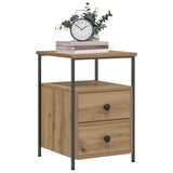 Bedside Cabinet Artisan Oak 34x35.5x50 cm Engineered Wood 857260
