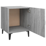 Bedside Cabinets 2 pcs Grey Sonoma Engineered Wood 817318