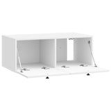 Wall-Mounted TV Cabinet High Gloss White 78.5 x 41 x 30 cm 898009