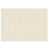 ZNTS Weighted Blanket Light Cream 137x200 cm Single 6 kg Fabric 3154868