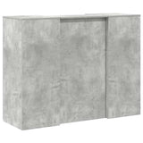 Reception Desk Concrete Grey 135x50x103.5 cm Engineered Wood 3324190