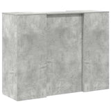 Reception Desk Concrete Grey 135x50x103.5 cm Engineered Wood 3324190