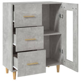Sideboard Concrete Grey 69,5x34x90 cm Engineered Wood 812208