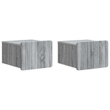 Wall-Mounted Bedside Cabinet 2 pcs Grey Sonoma Engineered Wood 898268
