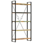 5-Tier Bookcase 90x30x180 cm Solid Reclaimed Wood 286584