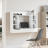 ZNTS Wall-Mounted Desk White 105x48x75 cm Engineered Wood 847968