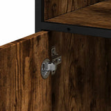 Bathroom Cabinet Smoked Oak 35x37.5x100 cm Engineered Wood 849241