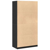 Wardrobe with Shelf Black Oak 100 x 50 x 200 cm Engineered Wood 3345115