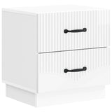 Bedside Cabinet 2 pcs High Gloss White 43 x 34.5 x 44.5 cm 895224