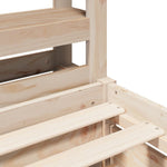 Bed Frame without Mattress 90x200 cm Solid Wood Pine 3306390