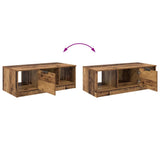 Coffee Table Old Wood 102 x 50 x 36cm Engineered Wood 880519