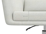 Modern Accent Chair with Swivel Base, Height Adjustable Arm Chair with Pillow for Living Room, T3398P328133