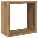 ZNTS Wall Cube Shelves 6 pcs Artisan Oak 30x15x30 cm Engineered Wood 856581