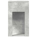 ZNTS Computer Tower Stand with Drawer Concrete Grey 30x44x74 cm 858734