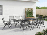 Garden Dining Set 9 pcs Anthracite 212 x 90 x 76 cm 3429143